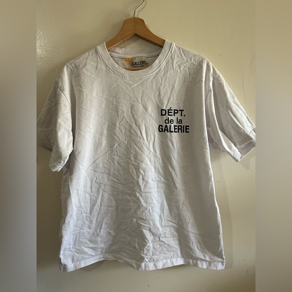 Gallery Dept White T-Shirt with Black Logo